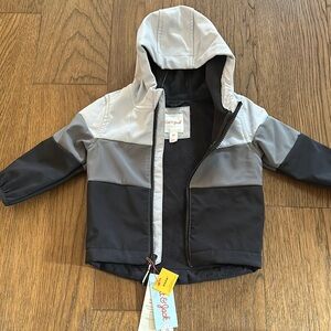 Cat & Jack Gray and Black Hooded Jacket - 18 Mos NWT